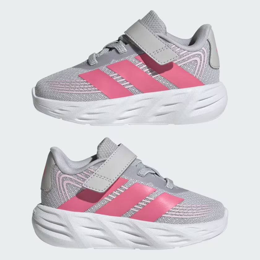 Adidas calzado infantil gris y rosado - ADI-CAL-09